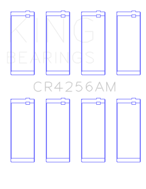 King Chrysler 148/148 Turbo DOHC 16V / Jeep 148 DOHC 16V (Size +0.25) Rod Bearing Set CR4256AM0.25