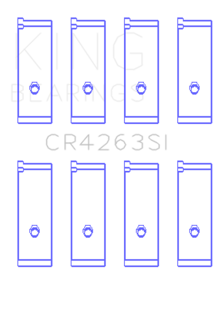 King Toyota 1ZZ-FE (Size .25) Rod Bearing Set CR4263SI0.25