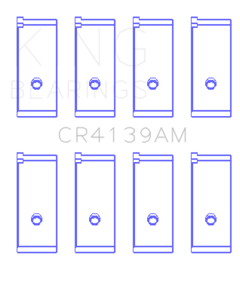 King Honda 91CI/1.5L D15A2/D15A3/D15B1/D15B2/D15B7/D15B8/D15Z1 (Size STD) Rod Bearing Set CR4139AM