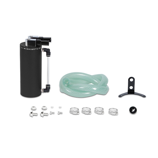 Mishimoto Small Aluminum Oil Catch Can - Wrinkle Black MMOCC-SAWBK