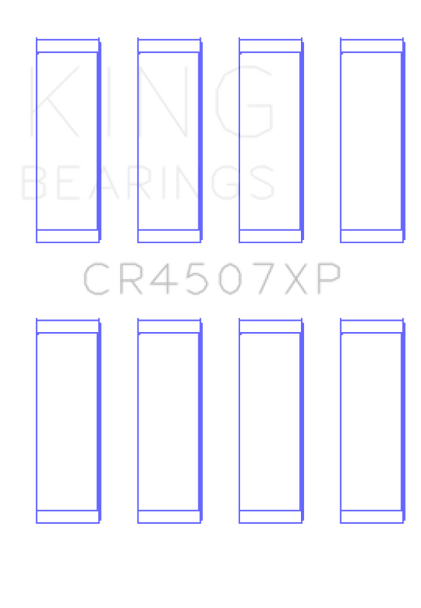 King Mazda MZR 2.3L 16V / Ford Duratec 2.3L 16V (Size .026) Connecting Rod Bearings (Set of 4) CR4507XP.026