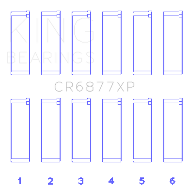 King BMW S54B32 3.2L (Size STD) Performance Rod Bearing Set CR6877XP
