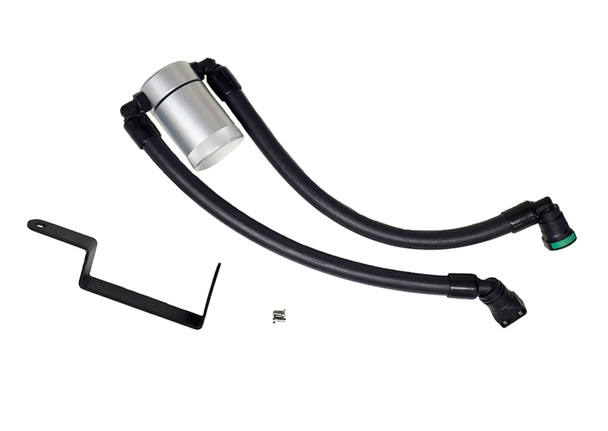 J&L 13-19 Ford Explorer Sport EcoBoost V6 Passenger Side Oil Separator 3.0 - Clear Anodized 3022P-C