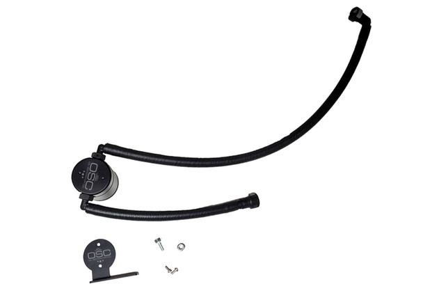 J&amp;L 20-24 Chevrolet Corvette 6.2L LT2 Targa Top Passenger Side Oil Separator 3.0 - Black Anodize 3088P-B