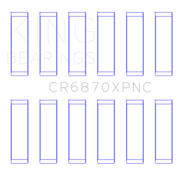 King Nissan VR38DETT (Size STD) pMaxKote Performance Con Rod Bearing Set CR6870XPNC