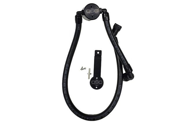 J&L Oil Separator 3.0 Passenger Side 2011-14 Mustang GT/12-13 Boss 302 Remote Mount - Black Anodized 3041P-B