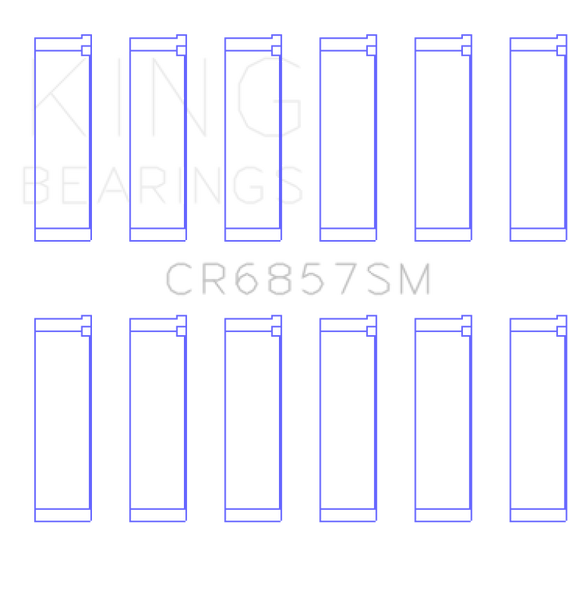 King Chrysler Pentastar 3.6L ERB V6 (Size STD) Connecting Rod Bearing Set CR6857SM