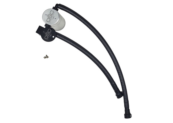 J&L 14-19 Chevrolet Corvette LT1 6.2L Driver Side Oil Separator 3.0 - Clear Anodized 3087D-C