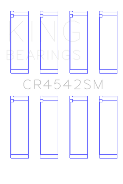 King Honda K-Series (Except A3) 16v 2.0L / 2.3L / 2.4L Connecting Rod Bearing Set (Set of 4) CR4542SM