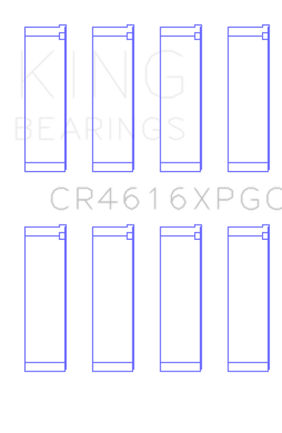 King Subaru FA20 / Toyota 4U-GSE - Size .25 Oversized Tri-Metal Connecting Rod Bearing Set CR4616XPGC0.25