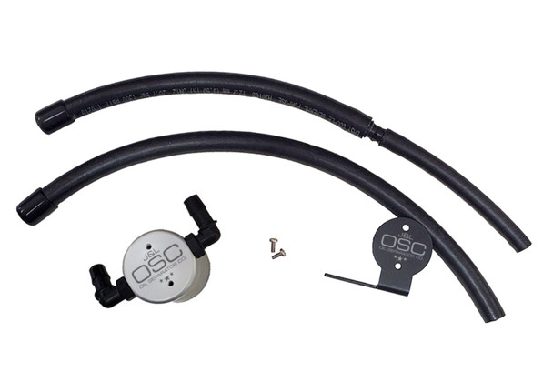 J&L 07-21 Toyota Tundra 5.7L Driver Side Oil Separator 3.0 - Clear Anodized 3105D-C