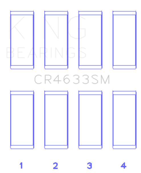 King 2008 Mini Cooper N14 Turbo (Size STD) Rod Bearing Set CR4633SM