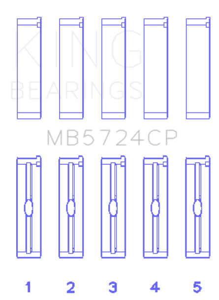 King General Motors Duramax Diesel Main Bearing Set MB5724CP