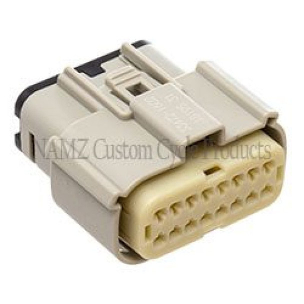 NAMZ 07-22 Glide Main Harness Molex MX-150 16-Position Female Connector - Grey (HD 72491-07GY) NM-33472-1602