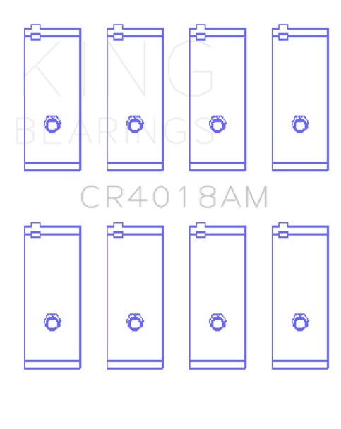 King Toyota 1S/4S/2SELC/3SFE/3SGELC (Size STD) Connecting Rod Bearing Set CR4018AM