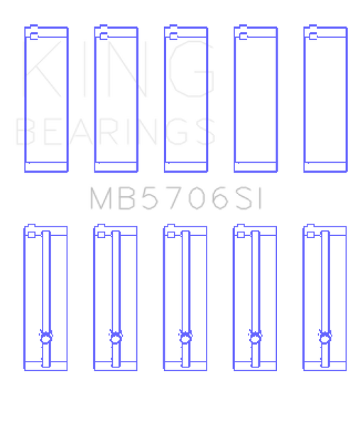 King Hyundai i30 G4FC Main Bearing Set MB5706SI