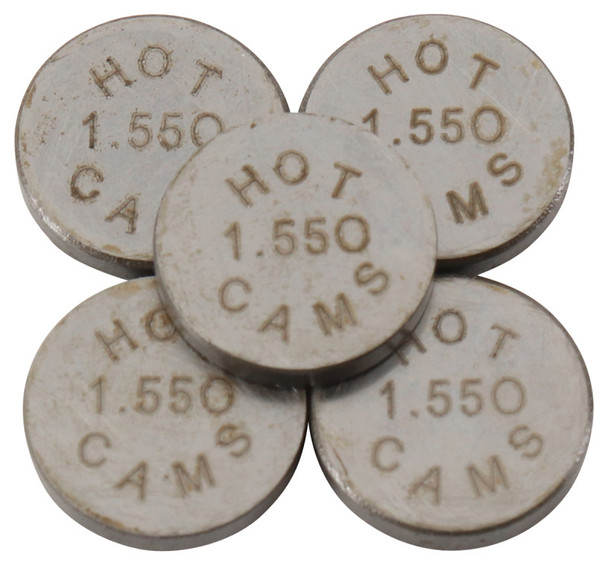 Hot Cams 04-08 400 DVX/02-16 CRF 450 R 1.550mm Shim Kit - 5 Pack 5PK948155