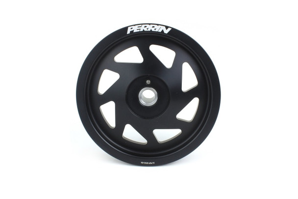 Perrin 19-21 Subaru WRX / 16-18 Forester Lightweight Crank Pulley (FA/FB Engines w/Large Hub) - Blk PSP-ENG-104BK