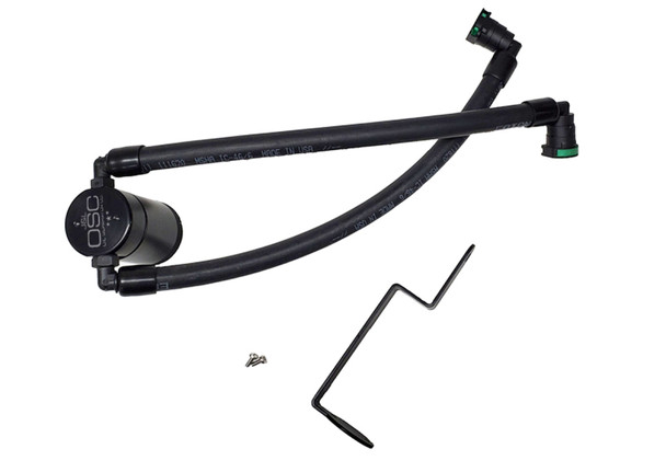J&amp;L 2021-2024 Ford Bronco 1.5L EcoBoost Passenger Side Oil Separator 3.0 - Black Anodized 3043P-B