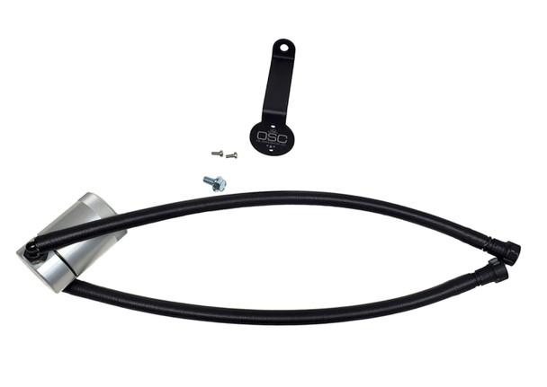 J&amp;L 20-24 Chevy Silverado/GMC Sierra 2500/3500 6.6L Drivers Side Oil Separator 3.0 - Clear Anodi 3089D-C