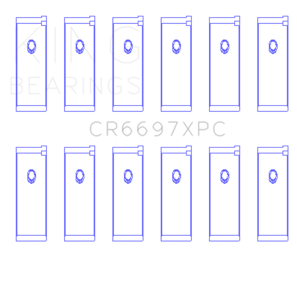 King Nissan RB25DET / RB26DETT 24V (Size STD) pMaxKote Performance Rod Bearing Set CR6697XPC