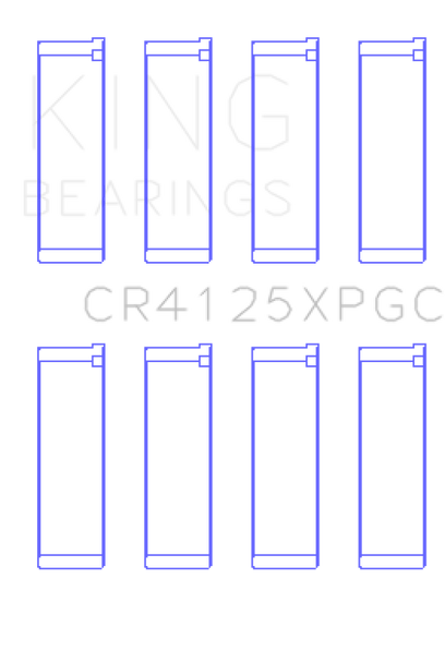 King Subaru EJ20/EJ22/EJ25 (Suites 52mm Journal Size) (Size STD) Tri-Metal Coated Rod Bearing Set CR4125XPGC