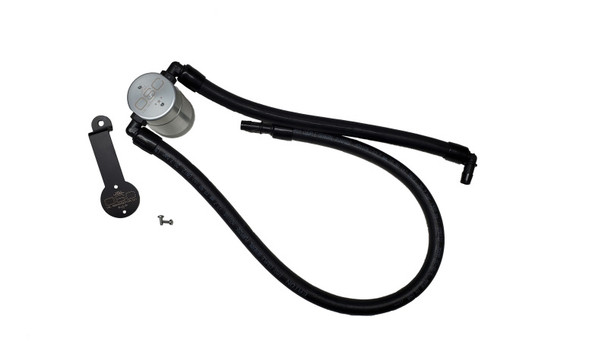 J&amp;L 2021-2024 Jeep Wrangler 392 Oil Seperator 3.0 Passenger Side - Clear Anodized 3072P-C