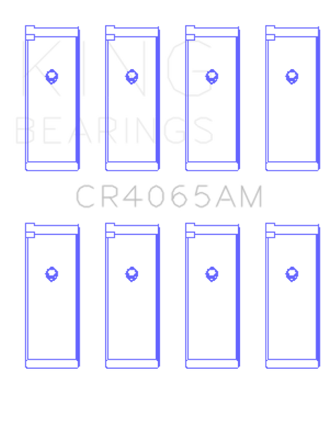 King 91-04 Nissan 146CI/2.4L KA24DE L4 / 89-97 146CI/2.4L KA24E L4  (Size STD) Rod Bearing Set CR4065AM