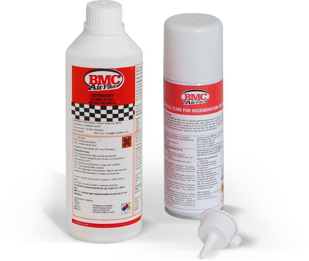 BMC Complete Filter Washing Kit - 500ml Detergent & 200ml Oil Spray (Aerosol) WA200-500