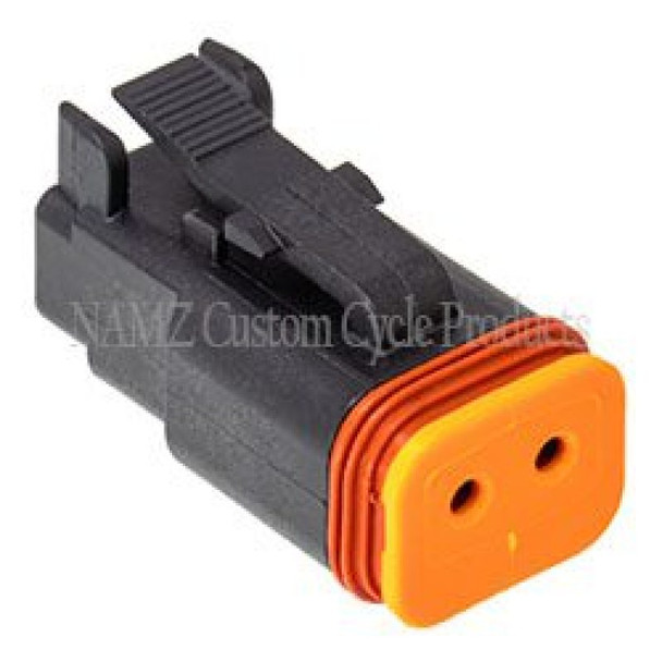NAMZ Deutsch DT Series 2-Wire Plug & Wedgelock - Black (Repl. HD 72112-94BK) DP-2B