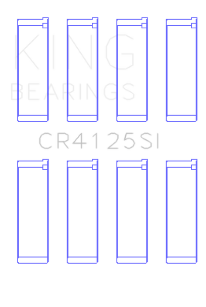King Subaru EJ20/EJ22/EJ25 (Including Turbo) (Size STD) Silicone Bi-Metal Alum Rod Bearing Set CR4125SI