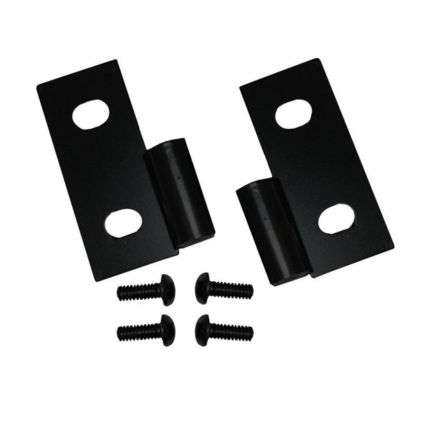 Rugged Ridge 76-06 Jeep CJ / Jeep Wrangler Black Lower Door Hinge Brackets 11202.03