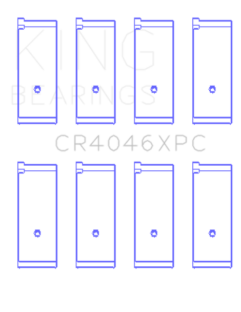 King Honda B20B4 / B20Z2 / D16 Series / ZC 16V (Size STD) pMaxKote Performance Rod Bearing Set CR4046XPC