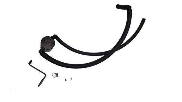 J&amp;L 22-24 Hyundai Elantra N 2.0L Oil Separator 3.0 Passenger Side - Black Anodized 3119P-B