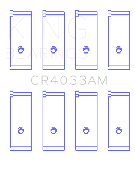 King Acura SOHC 16 Valve / Honda SOHC 16 Valve/DOHC 16 Valve (Size STD) Rod Bearing Set CR4033AM