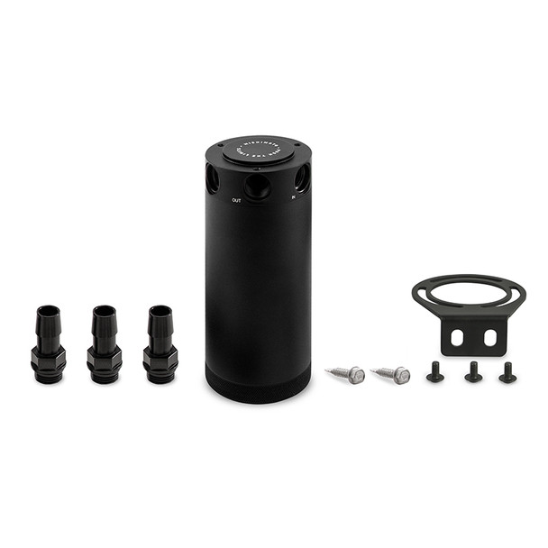 Mishimoto Compact Baffled Oil Catch Can - 3-Port MMBCC-CBTHR-XLBK