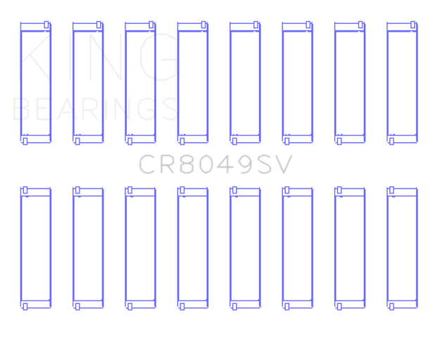 King 08-11 BMW N62/N63/S63 Rod Bearing Set CR8049SV