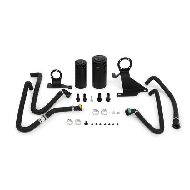 Mishimoto 11-14 Ford F-150 EcoBoost 3.5L Baffled Oil Catch Can Kit - Black MMBCC-F35T-11SBE
