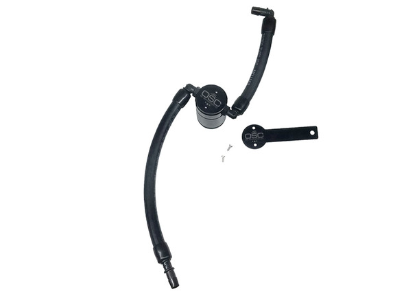 J&amp;L 2019-2024 Dodge Ram 1500 5.7L Oil Separator 3.0 Passenger Side - Black Anodized 3067P-B