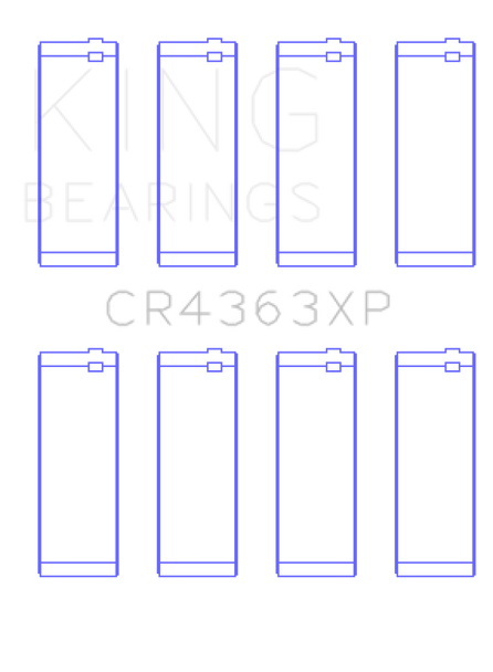 King 00-06 Chevrolet 2.2L DOHC Ecotec Connecting Rod Bearings (Set of 4) CR4363XP