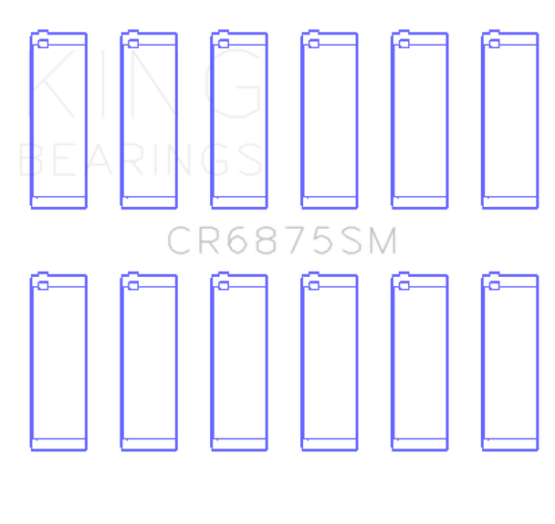 King Mercedes Benz OM 642 Sputter Replacement Connecting Rod Bearing +0.25 Oversize CR6875SM0.25