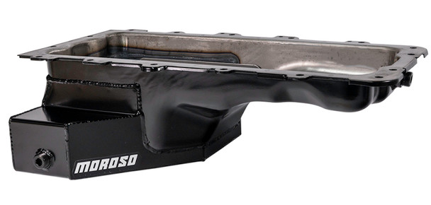 Moroso Ford 4.6/5.4L (w/Rear Sump) Road Race Baffled Wet Sump 8qt 6.5in Steel Oil Pan 20548
