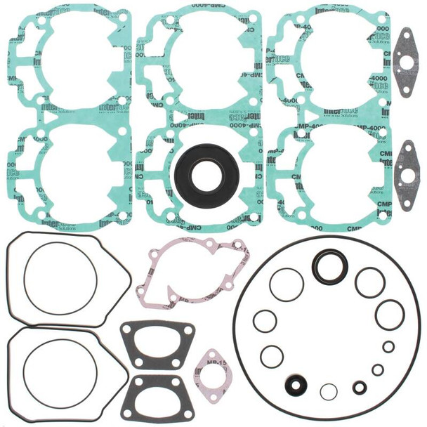 Vertex Pistons 10-14 Grand Touring Sport 600 ACE/04-09 GSX Sport 500 SS Complete Gasket Kit w/ Seals 711283