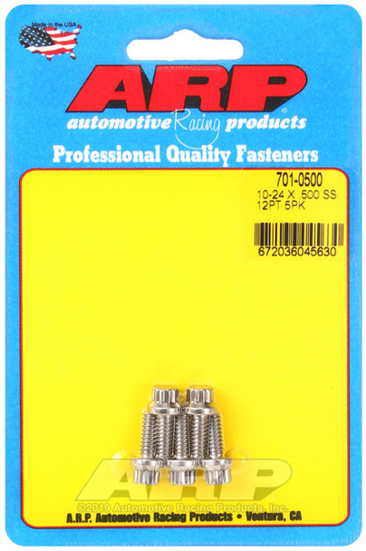 ARP 10-24 x .500 12pt SS bolts 701-0500