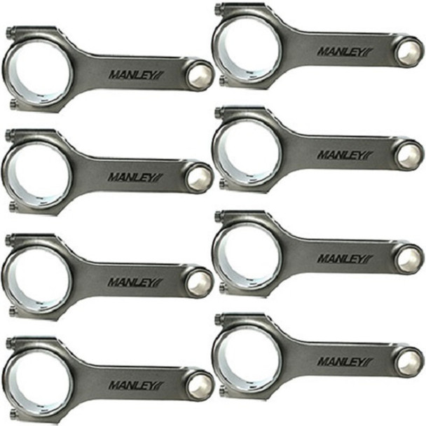 Manley Ford 4.6L / 5.0L H Tuff Series Connecting Rod Set w/ ARP 2000 Bolts 15042R-8