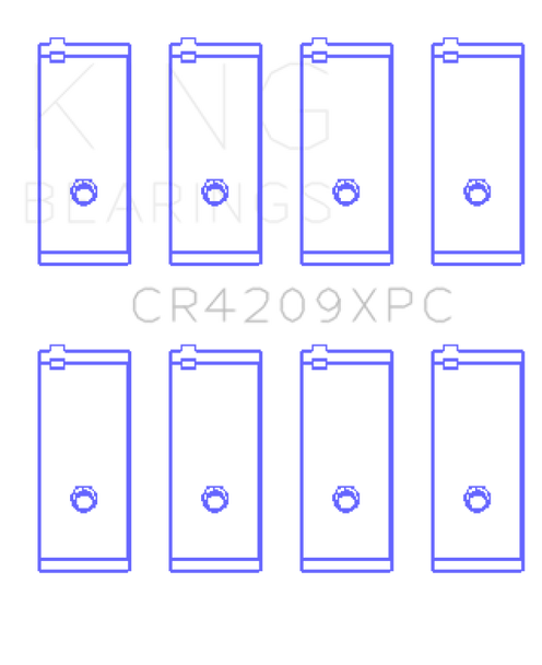 King Toyota 3SGTE 16v 2.0L  (Size STD) pMaxKote Performance Rod Bearing Set CR4209XPC