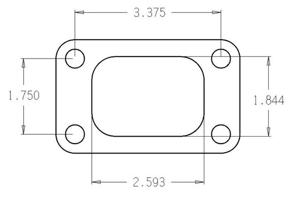 Cometic Turbo FLG T3/T4 Turbine Inlet Exhaust Gasket - C4514