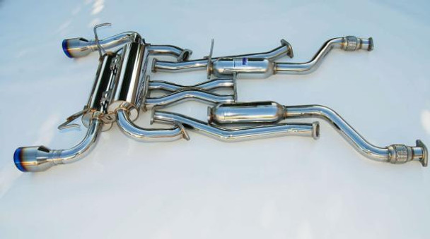 Invidia 03-08 Infiniti G35 Coupe Gemini Rolled Titanium Tip Cat-back Exhaust HS03IG3GID
