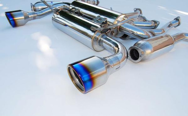 Invidia 02-08 Nissan 350z Gemini Rolled Titanium Tip Cat-back Exhaust HS02N3ZGID