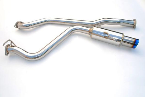 Invidia 08-09 WRX Sedan 76mm (101mm tip) RACING Titanium Tip Cat-back Exhaust HS08SW4GST